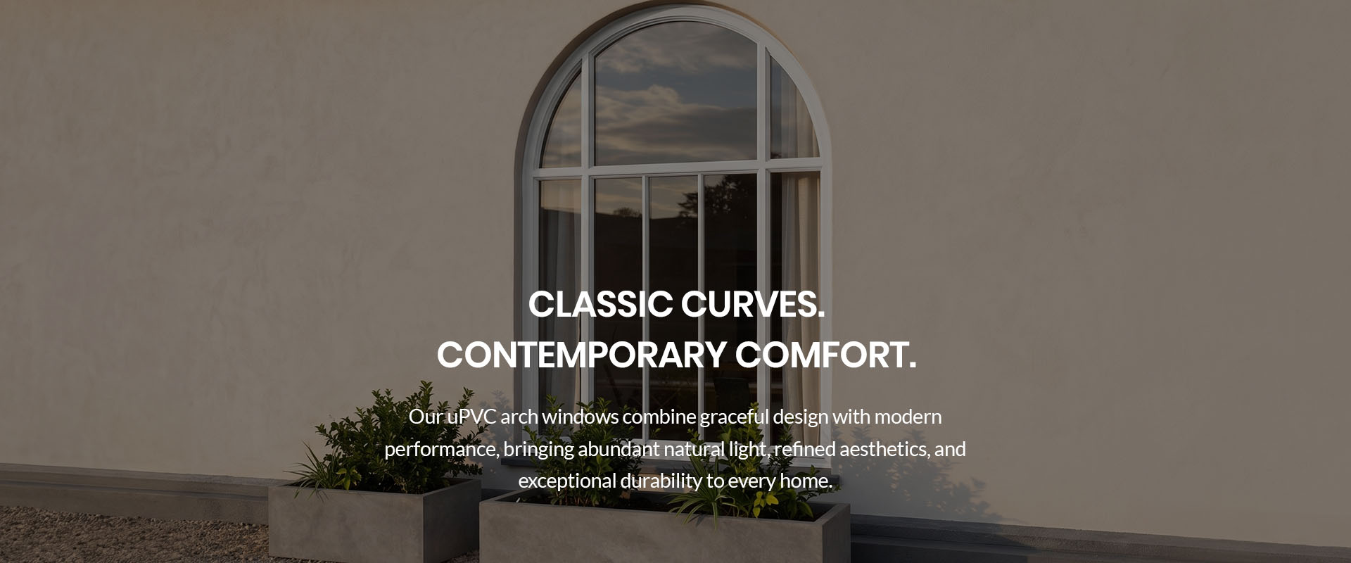 uPVC BannerArch Windows