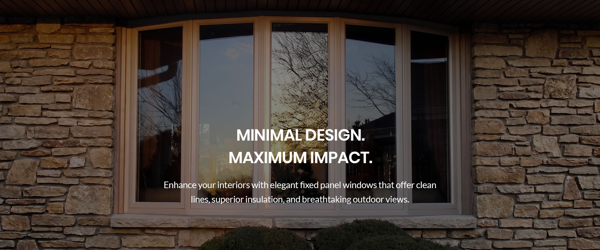 uPVC BannerFixed Panel Window