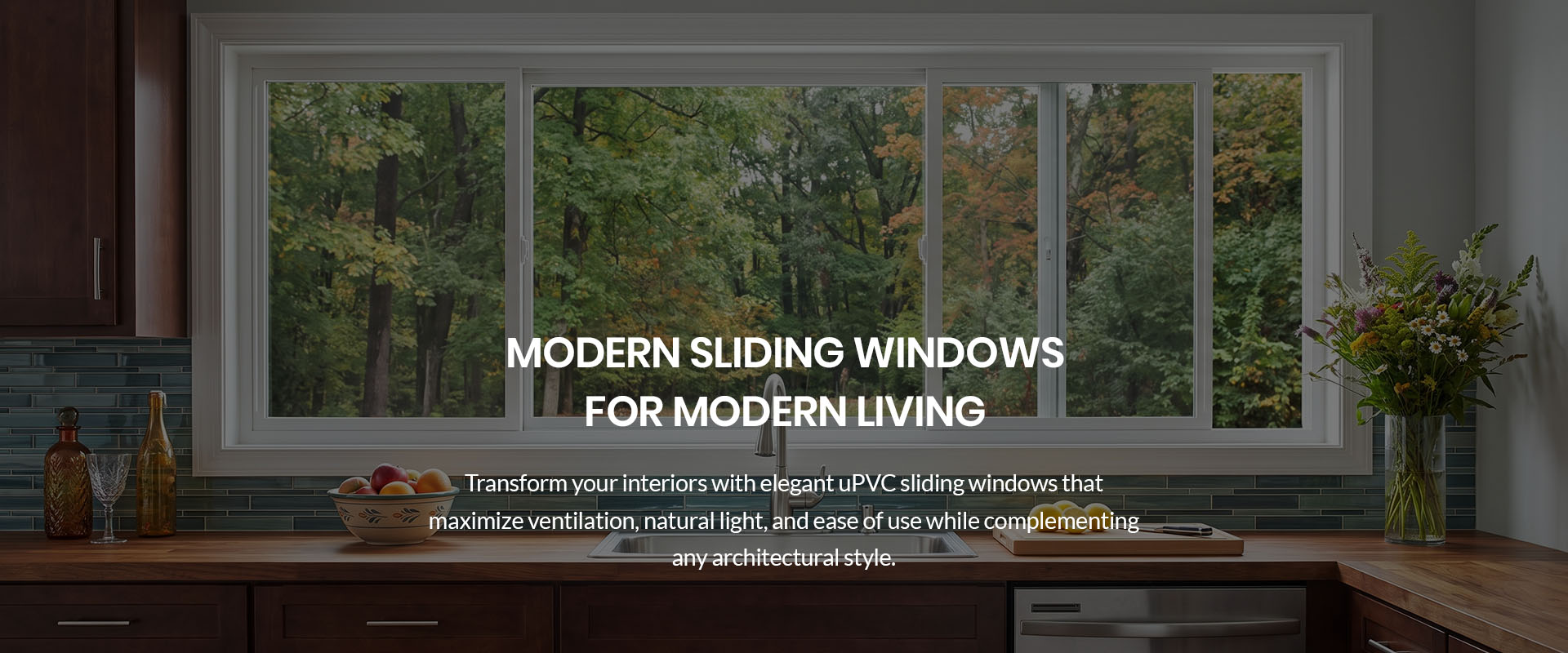 uPVC BannerSliding Window