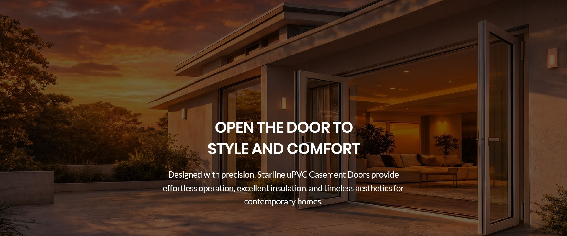 uPVC Door Banner Casment Door